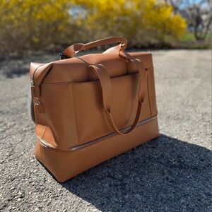 Vegan Brown Leather Tote Bag from MONOS: